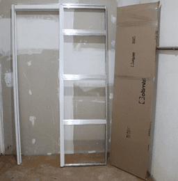 Estrutura Glass Plus (Alumínio Puxador 52 + Fechadura) - Vidro Não Incluso 2