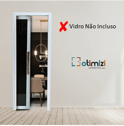 Estrutura Glass Plus (Alumínio Puxador 52 + Fechadura) - Vidro Não Incluso 4