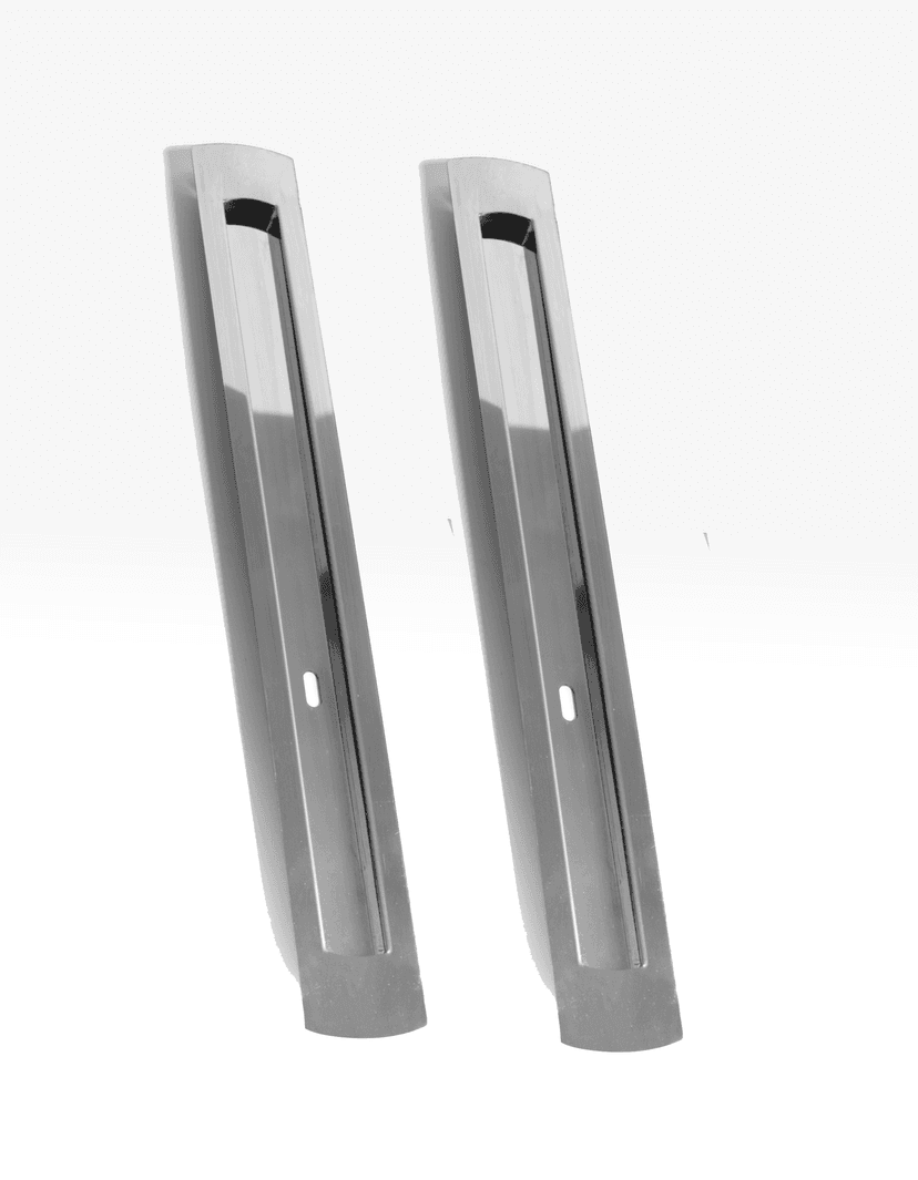 Kit Puxador Inox 304 c/ furo para fechadura (Par)