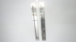 Kit Puxador Inox 304 / Par (não contém furo para fechadura) cego 3
