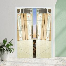 Modelo Selfie Double - (Porta Dupla 02 Folhas Espelhadas 01 Face + Puxador Inox) 5