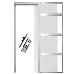 Porta de Correr Embutida na Parede - Modelo Essencial - 1