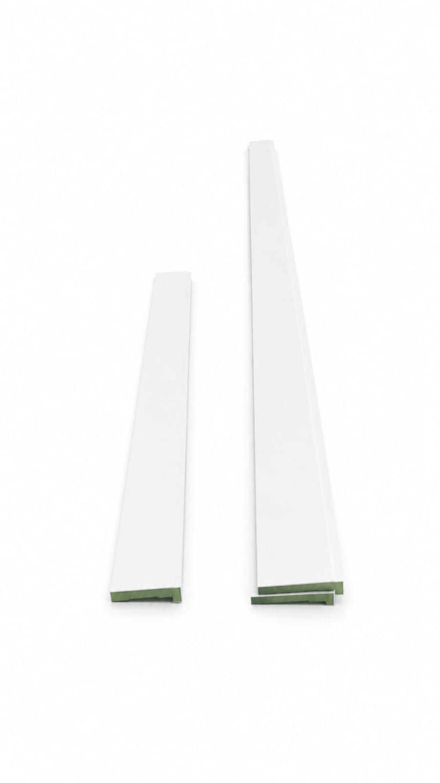 Kit Guarnição de Encaixe MDF - Fundo Prime Branco 7cm