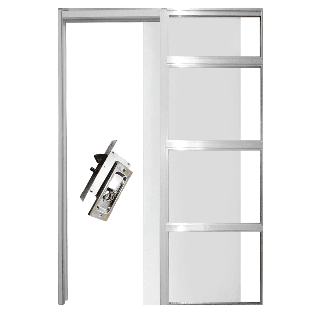 Porta de Correr Embutida na Parede - Modelo Essencial - — imagem 1